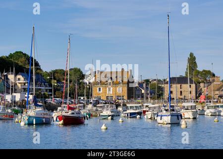 France, Côtes d'Armor, Côte de Penthièvre, Pleneuf Val Andre, port de Dahouet, le port Banque D'Images