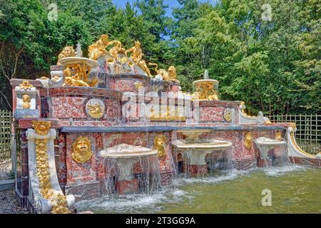 France, Yvelines (78), Versailles, château de Versailles classé au Patrimoine mondial de l'UNESCO, Grand Trianon, fontaine du buffet d'eau / France, Yvelines, Versailles, Château de Versailles classé au Patrimoine mondial de l'UNESCO, Grand Trianon, Fontaine du buffet d'eau Banque D'Images