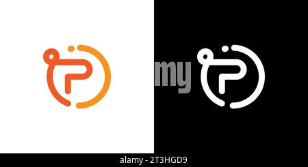 Logo PI, monogramme Pi, logo Pi initial, logo lettre Pi, icône, vecteur Illustration de Vecteur