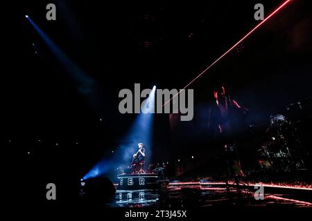 Le violoncelliste Stjepan Hauser, ancien membre de 2ERlos, a donné un concert à Zagreb, Croatie, le 25. Octobre 2023. Photo : Slavko Midzor/PIXSELL Banque D'Images