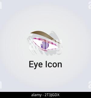 Eye Icon logo Design - modèle abstrait diverses formes couleurs cercle roue Beauty Emblem Symbol - identité d'entreprise pour les entreprises Illustration de Vecteur