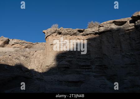 Le contraste clair et sombre de Yadan Landform Banque D'Images