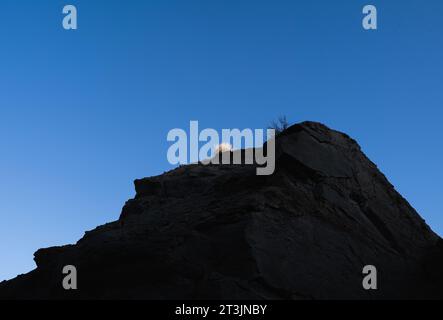 Le contraste clair et sombre de Yadan Landform Banque D'Images