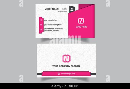 Design de modèle de carte de visite d'entreprise créative et élégante Illustration de Vecteur