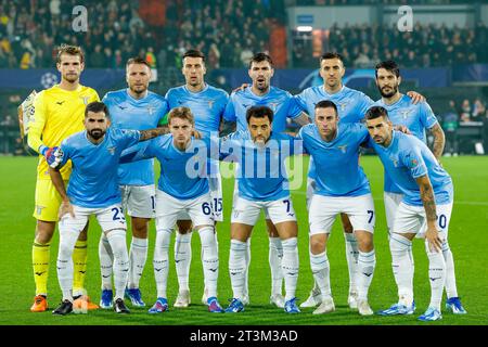 ROTTERDAM, PAYS-BAS - OCTOBRE 25 : Ivan Provedel (SS Lazio), Matias Vecino (SS Lazio), Felipe Anderson (SS Lazio), Luis Alberto (SS Lazio), Alessio Banque D'Images