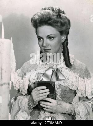 L'actrice danoise Bodil Kjer dans le film Drama PAA Slottet, Danemark 1943 Banque D'Images