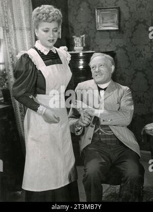 L'acteur danois Peter Malberg et l'actrice Elga Olga Svendsen dans le film Thummelumsen, Danemark 1941 Banque D'Images