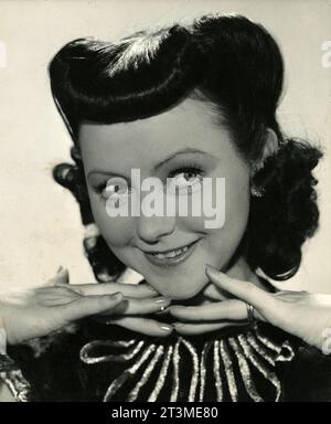 Danish actress Marguerite Viby in the movie Som du vil ha' mig, Denmark 1943 Stock Photo