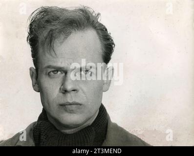 Portrait de l'acteur allemand Klaus Kinski, Allemagne des années 1950 Banque D'Images
