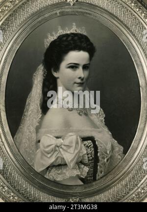 Portrait de l'impératrice Elisabeth d'Autriche AKA Sisi, Wien années 1850 Banque D'Images