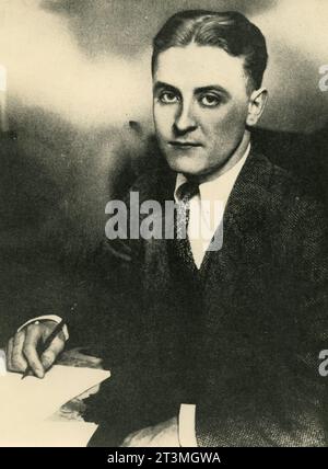 Écrivain américain Francis Scott Fitzgerald, États-Unis années 1920 Banque D'Images