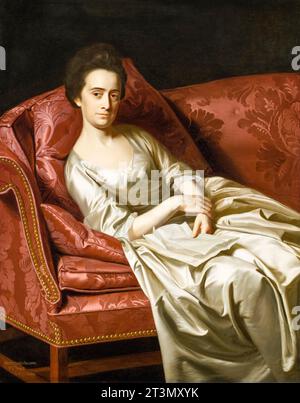 John Singleton Copley, Portrait d'une dame, peinture à l'huile sur toile, 1771 Banque D'Images