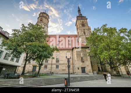 Stiftskirche, Stiftstraße, Stuttgart, Baden-Württemberg, Deutschland Banque D'Images