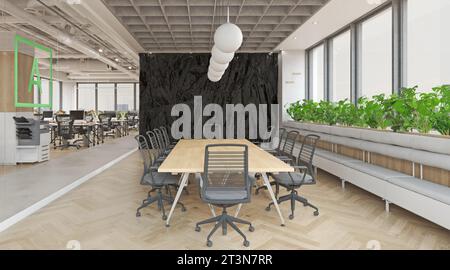 intérieur de bureau moderne avec fonction rock Banque D'Images