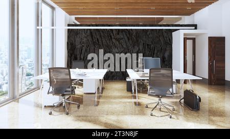 intérieur de bureau moderne avec fonction rock Banque D'Images