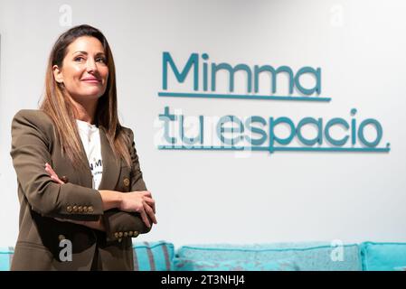 Nagore Robles assiste à l'inauguration de la nouvelle galerie mimma à Madrid, le 26 octobre 2023, Espagne (photo Oscar Gonzalez/Sipa USA) Banque D'Images