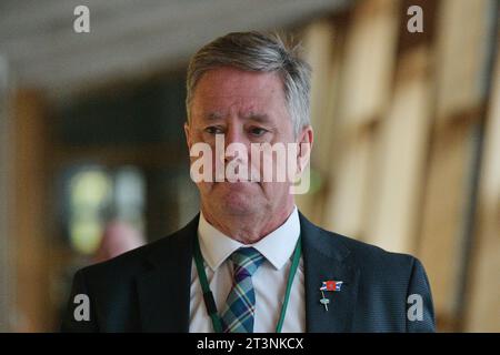 Édimbourg Écosse, Royaume-Uni 26 octobre 2023. Keith Brown MSP au Parlement écossais pour les questions du Premier ministre. crédit sst/alamy live news Banque D'Images