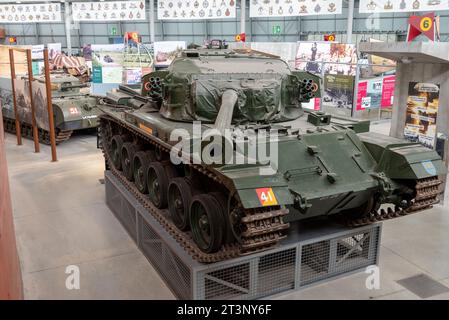 Char de combat principal britannique Centurion exposé au musée des chars de Bovington. Octobre 2023. Banque D'Images