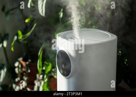 L'humidificateur Moderne à La Maison Humidifie L'air Sec Entouré Par Le  Concept D'humidification Des Plantes D'intérieur