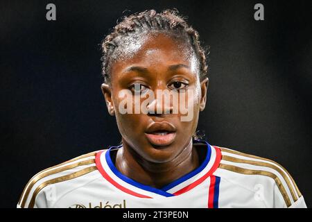 Paris, France. 01 octobre 2023. Kadidiatou DIANI de Lyon lors du match de football féminin D1 Arkema entre le Paris Saint Germain et l'Olympique Lyonnais le 1 octobre 2023 au Parc des Princes à Paris, France - photo Matthieu Mirville/DPPI crédit : DPPI Media/Alamy Live News Banque D'Images