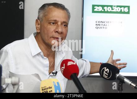 GYE-JORGE GLAS Guayaquil, jueves 26 de Octubre del 2023. El expresidente de la republica, Jorge Glass, ofrecio una rueda de prensa donde senalo ser investigado por la policia por un presunto asesinato ocurrido en el ano 2019 y tambiÃ n abordo el tema de los audios filtrados. Fotos:Jimmy Negrete/ API Guayaquil Guayas Équateur POL-GYE-JORGEGLAS-221e30c5347d98163415600a354b7901 *** GYE JORGE GLAS Guayaquil, jeudi 26 octobre 2023 l'ancien président de la république, Jorge Glass, a donné une conférence de presse où il a déclaré qu'il faisait l'objet d'une enquête de la police pour un meurtre présumé Banque D'Images