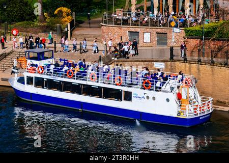 Croisières en ville - Lendal Bridge Landing. York, Yorkshire du Nord, Yorkshire et Humber, Angleterre, Royaume-Uni, Europe Banque D'Images