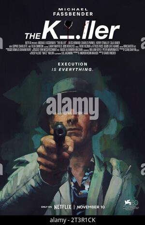 Le poster du tueur Michael Fassbender Banque D'Images