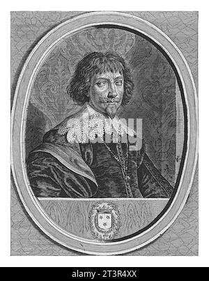 Portrait de Philippe Charles, Prince d'Arenberg, Crispijn van de passe (II), 1633 Portrait de Philippe Charles, Prince d'Arenberg et Duc d'Aarschot. Banque D'Images