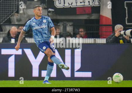 Alkmaar, pays-Bas. 26 octobre 2023. ALKMAAR, PAYS-BAS - 26 OCTOBRE : Diego Carlos lors du match Groupe E - UEFA Europa Conference League 2023/24 entre l'AZ Alkmaar et l'Aston Villa FC à l'AFAS Stadion le 26 octobre 2023 à Alkmaar, pays-Bas. (Photo Rene Nijhuis/Orange Pictures) crédit : Orange pics BV/Alamy Live News Banque D'Images