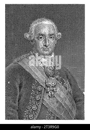 Portrait de Charles IV, roi d'Espagne, Manuel Salvador Carmona, d'après Francisco de Goya, 1744 - 1820 Banque D'Images