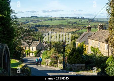 Stanton in Peak un joli petit village dans le Derbyshire, en Angleterre Banque D'Images