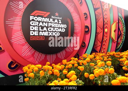 Mexico, Mexique. 26 octobre 2023. Atmosphère du circuit. Championnat du monde de Formule 1, Rd 20, Grand Prix du Mexique, jeudi 26 octobre 2023. Mexico, Mexique. Crédit : James Moy/Alamy Live News Banque D'Images