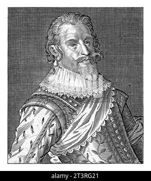 Portrait de Christian IV, roi de Danemark et de Norvège, anonyme, 1612 - 1652 Banque D'Images