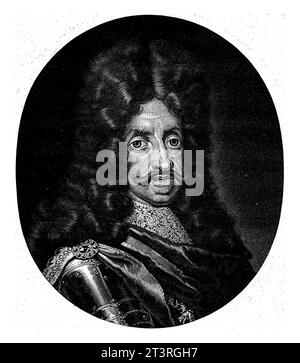 Portrait de Léopold Ier, empereur Pieter Schenk (I), 1670 - 1713 Portrait de Léopold Ier, empereur romain germanique, archiduc d'Autriche et roi de Hongrie. Banque D'Images