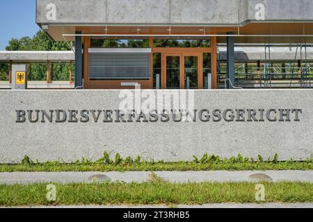 Bundesverfassungsgericht, Schloßbezirk, Karlsruhe, Baden-Württemberg, Deutschland *** Cour constitutionnelle fédérale, quartier du château, Karlsruhe, Baden Württemberg, Allemagne crédit : Imago/Alamy Live News Banque D'Images
