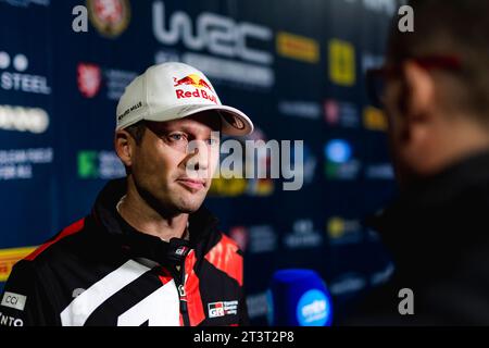 Passau, Allemagne. 26 octobre 2023. OGIER Sébastien (FRA), TOYOTA GR Yaris Rally1 Hybrid, portrait lors du Rallye d'Europe centrale 2023, 12e manche du Championnat du monde des voitures de rallye WRC 2023, du 26 au 29 octobre 2023 à Passau, Allemagne - photo Nikos Katikis/DPPI crédit : DPPI Media/Alamy Live News Banque D'Images