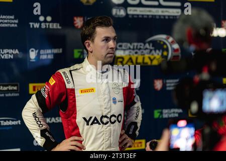 Passau, Allemagne. 26 octobre 2023. ROSSEL Yohan (FRA), CITROEN C3, portrait lors du Rallye d'Europe centrale 2023, 12e manche du Championnat du monde des voitures de rallye WRC 2023, du 26 au 29 octobre 2023 à Passau, Allemagne - photo Nikos Katikis/DPPI crédit : DPPI Media/Alamy Live News Banque D'Images