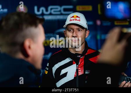 Passau, Allemagne. 26 octobre 2023. OGIER Sébastien (FRA), TOYOTA GR Yaris Rally1 Hybrid, portrait lors du Rallye d'Europe centrale 2023, 12e manche du Championnat du monde des voitures de rallye WRC 2023, du 26 au 29 octobre 2023 à Passau, Allemagne - photo Nikos Katikis/DPPI crédit : DPPI Media/Alamy Live News Banque D'Images