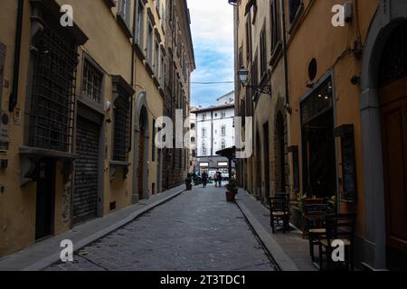 Ruelle dans le centre-ville de Florence, Toscane, Italie Banque D'Images