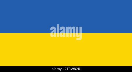 Drapeau national de l'Ukraine qui peut être utilisé pour célébrer les jours nationaux de l'Ukraine. Illustration vectorielle Illustration de Vecteur
