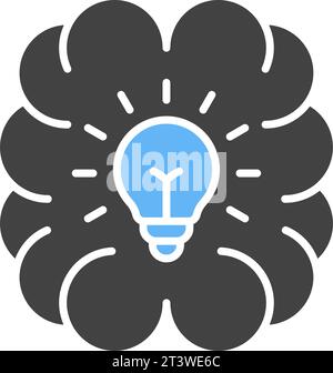 Image vectorielle d'icône de brainstorming. Illustration de Vecteur