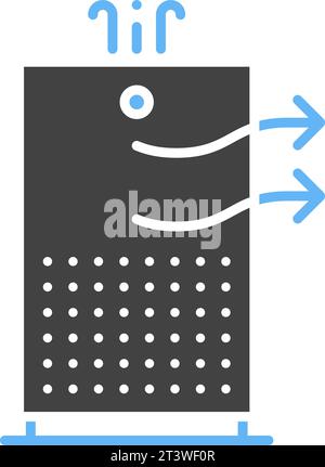 Image vectorielle de l'icône purificateur d'air. Illustration de Vecteur