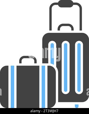 Image vectorielle de l'icône bagage. Illustration de Vecteur