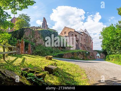 Photo panoramique du château médiéval de Miltenberg en Allemagne pendant la journée en été Banque D'Images