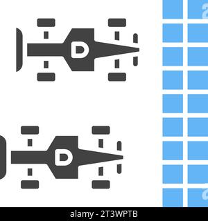 Image vectorielle d'icône de course. Illustration de Vecteur
