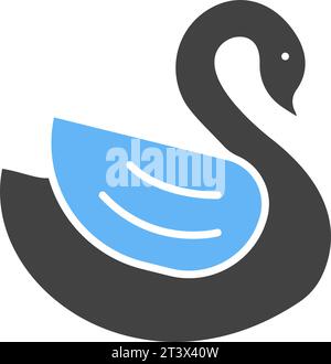 Image vectorielle de l'icône Swan. Illustration de Vecteur