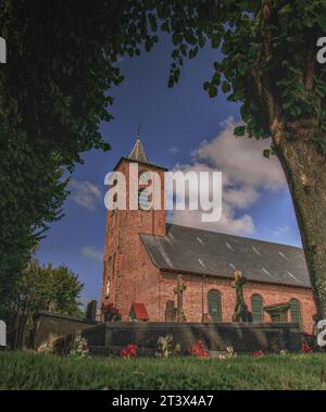 Église St-Blasius de Haan, Vlissegem, Belgique, Northsea, Côte belge, cimetière, Banque D'Images