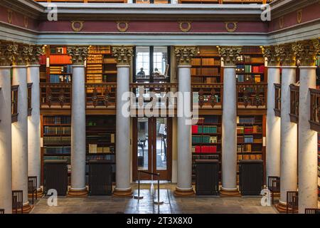 Vue intérieure de la Bibliothèque nationale de Finlande Banque D'Images