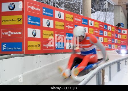 Rodeln allgemein départ Viessmann Rodel Welt Cup Herren à Koenigssee, Deutschland am 04.01.2015 Banque D'Images