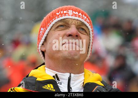 Norbert Loch Bundestrainer Rodeln Viessmann Rodel Welt Cup Herren à Koenigssee, Deutschland am 04.01.2015 Banque D'Images